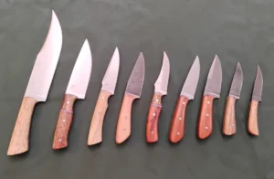 Custom knives display at GreBec Knives Shop