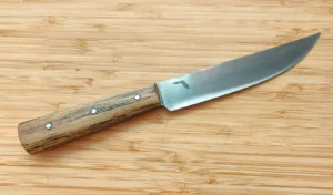 Pignut Hickory English Trade Knife with figured Florida Pignut Hickory handle